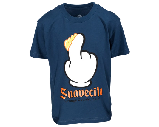 Finger Scoop Blue Tee